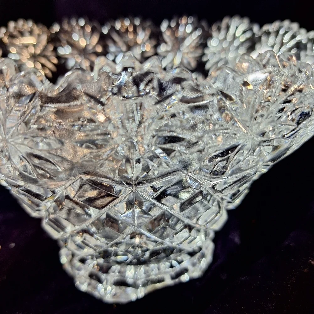 Crystal vintage candy dish
